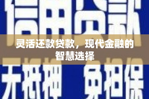 零陵灵活还款贷款，现代金融的智慧选择