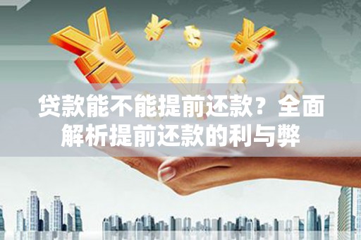 零陵贷款能不能提前还款？全面解析提前还款的利与弊