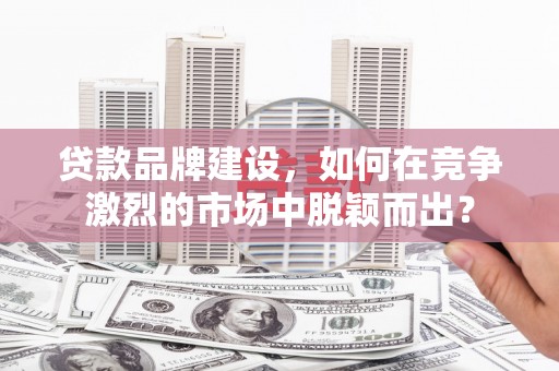 零陵贷款品牌建设，如何在竞争激烈的市场中脱颖而出？